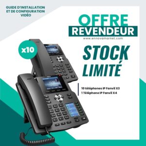 Pack Téléphone IP Fanvil 10 X3 1 X4