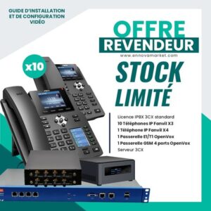 Pack IPBX 3CX 1 PRI 4 GSM