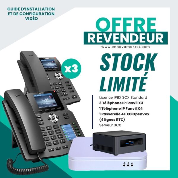 Pack IPBX 3CX 4 FXO