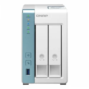 Qnap Serveur NAS 2 baies RAM 2 Go DDR4 2x 2.5″/3.5″ SATA