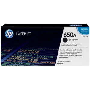 HP 650A Black ORIGINAL LASERJET TONER CARTRIDGE
