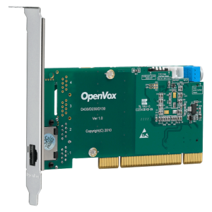 OpenVox DE130P Carte PCI 1 Port T1/E1/J1 avec Echo Cancellation