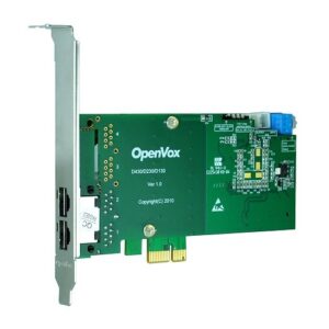OpenVox DE210E Carte PCI-E 2 Ports T1/E1/J1 avec Echo Cancellation