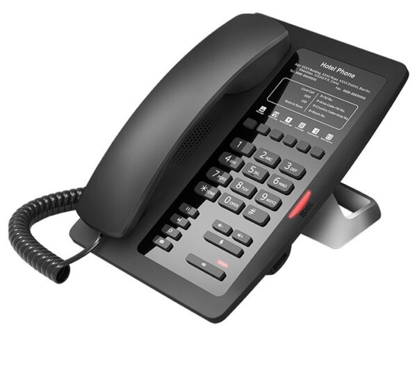 Fanvil H3 Téléphone IP pour Hôtel Noir