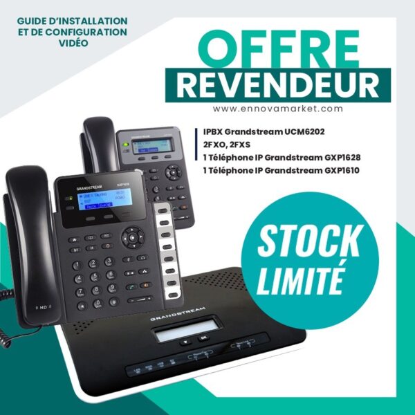Pack IPBX Grandstream UCM6202/GXP1610 GXP1628