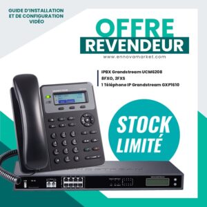 Pack IPBX Grandstream UCM6208/GXP1610