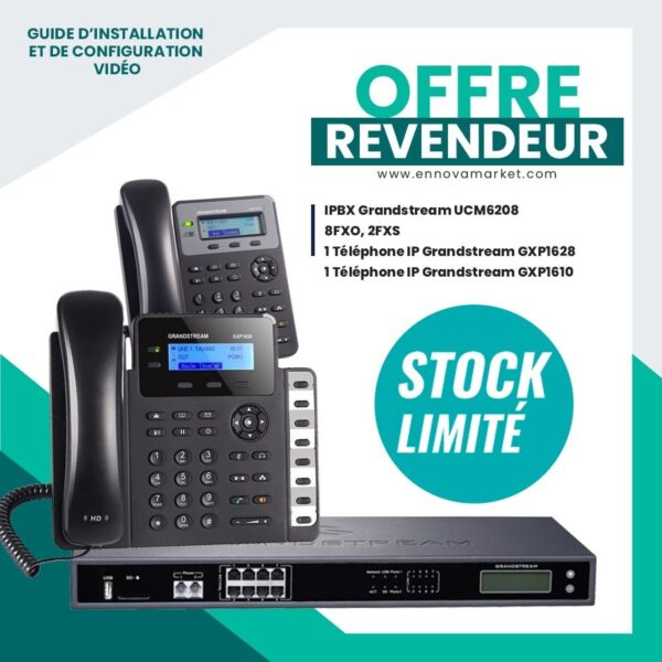 Pack IPBX Grandstream UCM6208/GXP1610 GXP1628