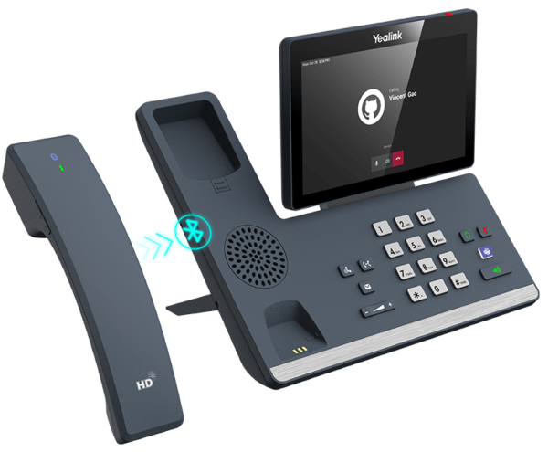 Yealink MP58-WH Téléphone IP pour Microsoft Teams (Combiné sans Fil)