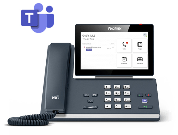 Yealink MP58-WH Téléphone IP pour Microsoft Teams (Combiné sans Fil) – Image 2