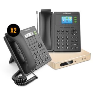 Pack Standard Sans Fil : OpenVox UC120 + 2 FIP10P + 1 FIP11CP FlyingVoice