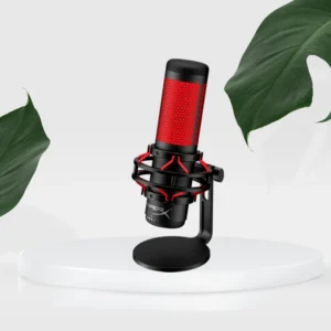 HyperX QuadCast USB Microphone Red Lighting