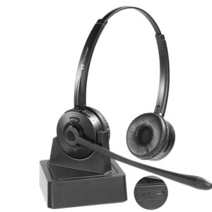 VBeT VT9702BT Casque VoIP Bluetooth Duo