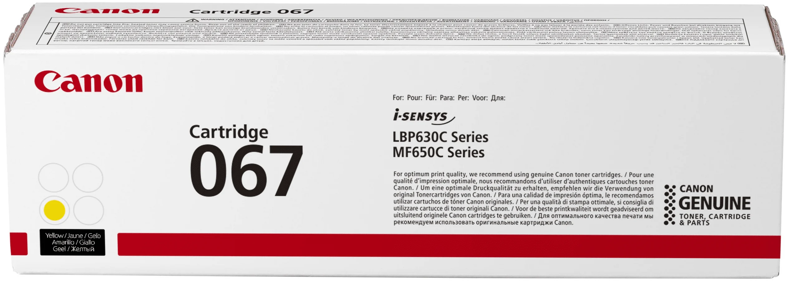 Toner Canon – 067 YELLOW (5099C002AA)