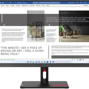 Écran 27″ Full HD Lenovo ThinkVision S27i-30 (63DFKAT4EU)