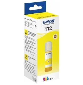 EPSON 112 YELLOW – Bouteille d’encre EcoTank d’origine (C13T06C44A)
