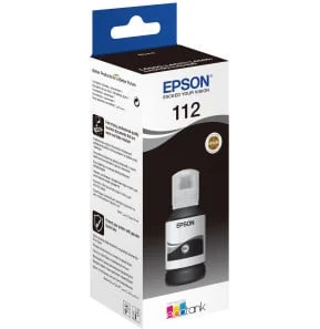 EPSON 112 BLACK – Bouteille d’encre EcoTank d’origine (C13T06C14A)
