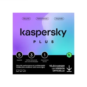 Kaspersky Plus  - 5 Postes / 1 an