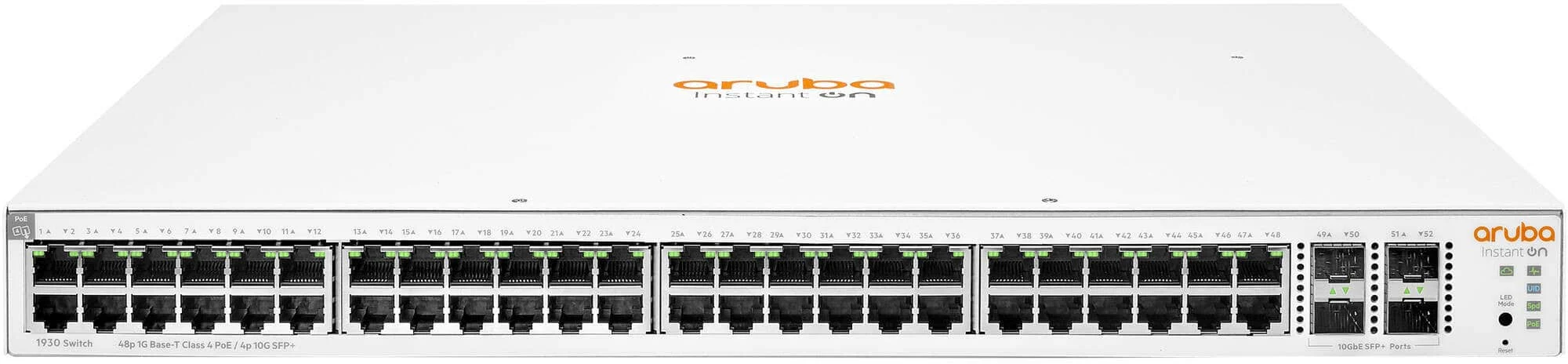 Switch Aruba Instant On 1930 48 ports Class4 PoE 4SFP/SFP+ 370W (JL686B)