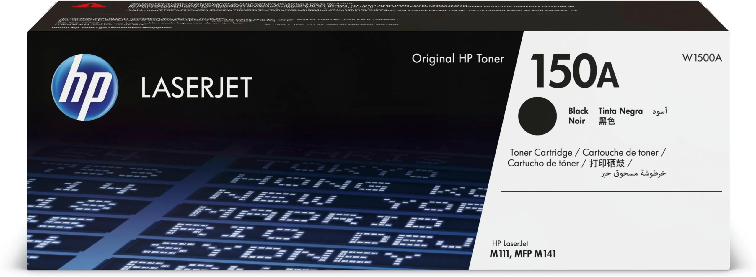 Toner HP LaserJet d’origine – HP 151A Noir (W1510A)